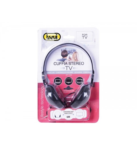 Trevi HTV 636 Alámbrico Auriculares Diadema Negro