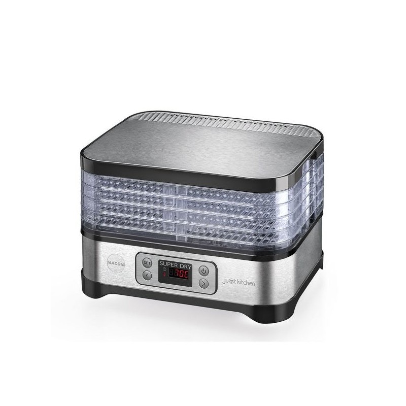 Macom Superdry Negro, Acero inoxidable 450 W
