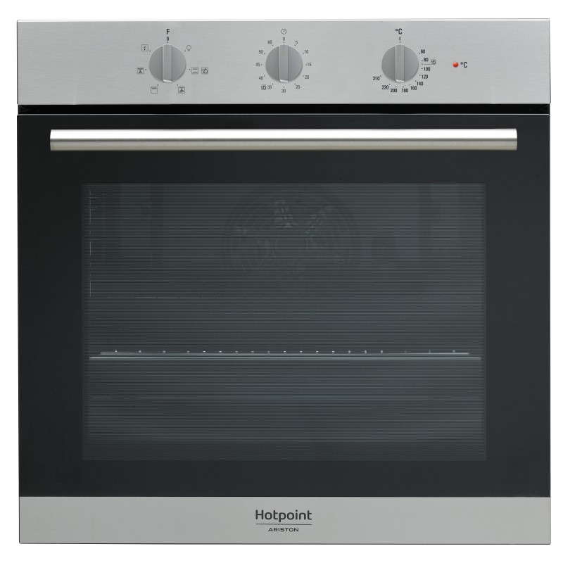 Hotpoint FA2 530 H IX HA 66 L A Black, Stainless steel