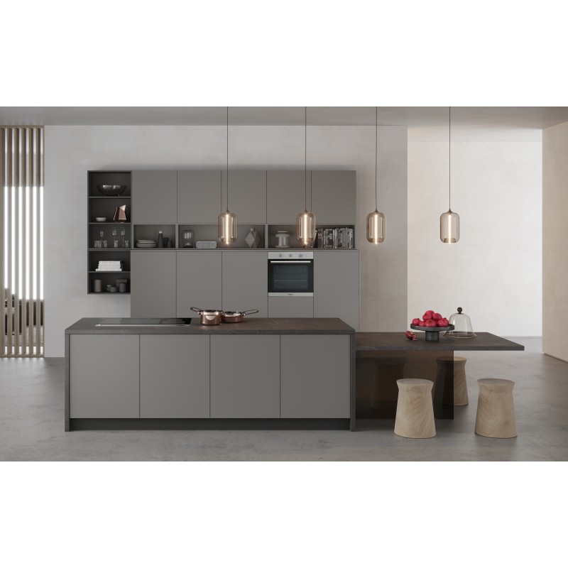 Hotpoint FA2 530 H IX HA 66 L A Nero, Acciaio inossidabile