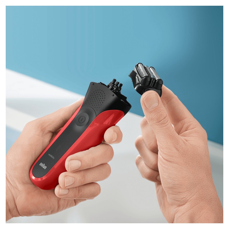 Braun Series 3 300s Folienschaber Trimmer Schwarz, Rot