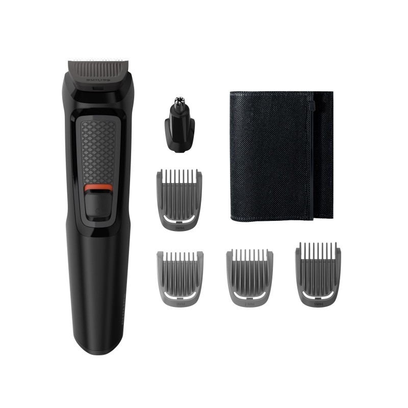 Philips MULTIGROOM Series 3000 6-en-1 Visage, 6 outils, lames en acier auto-affûtées