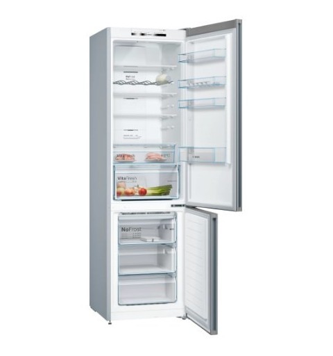 Bosch Serie 4 KGN39VLEB fridge-freezer Freestanding 368 L E Stainless steel