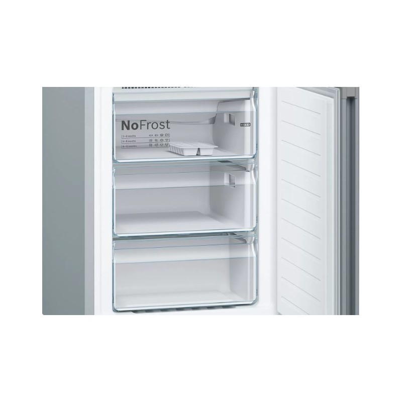 Bosch Serie 4 KGN39VLEB fridge-freezer Freestanding 368 L E Stainless steel