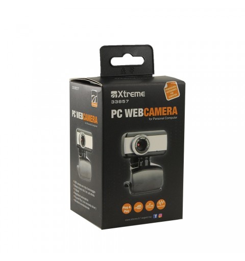 Xtreme 33857 webcam 2 MP 640 x 480 pixels USB 2.0 Black, Grey