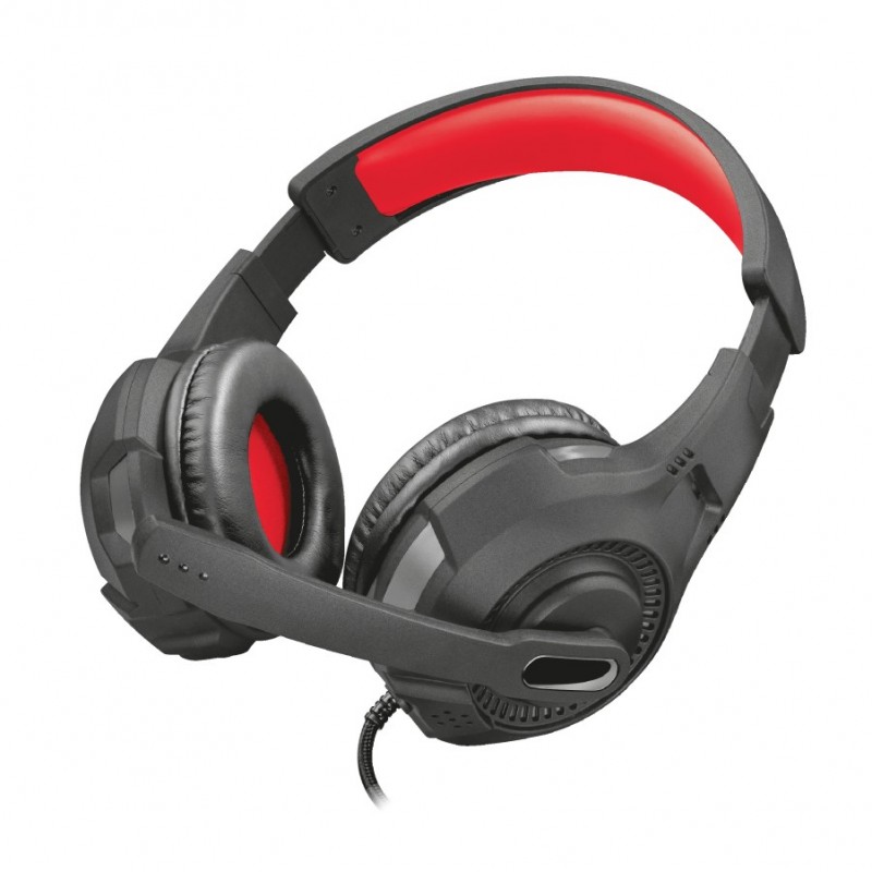 Trust GXT 307 RAVU Kopfhörer Verkabelt Kopfband Gaming Schwarz, Rot