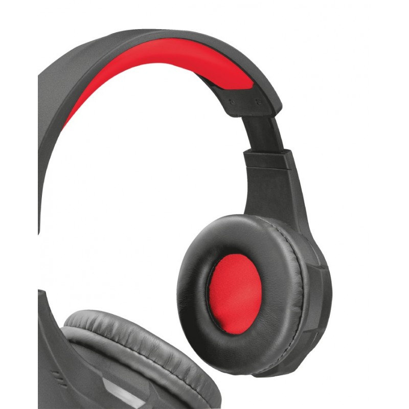 Trust GXT 307 RAVU Kopfhörer Verkabelt Kopfband Gaming Schwarz, Rot