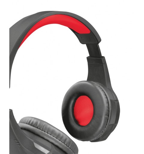 Trust GXT 307 RAVU Kopfhörer Verkabelt Kopfband Gaming Schwarz, Rot