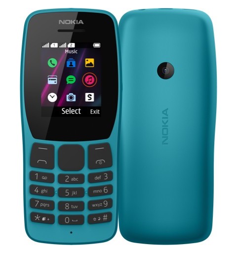 Nokia 110 4,5 cm (1.77") Bleu Téléphone numérique