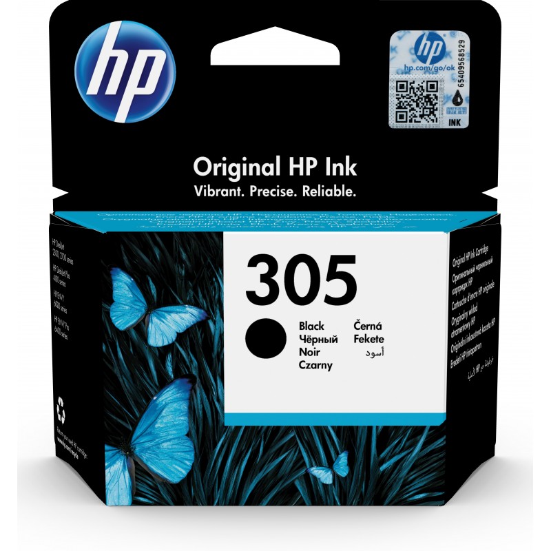 HP Cartuccia di inchiostro nero originale 305