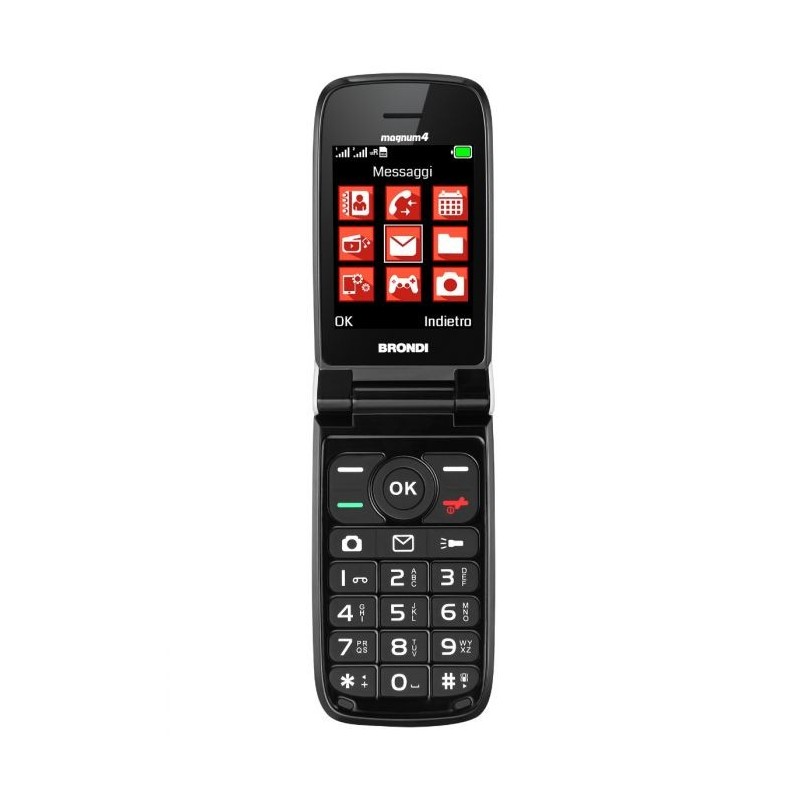 Brondi Magnum 4 7,11 cm (2.8") Bianco Telefono cellulare basico