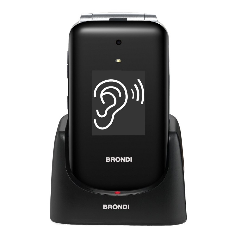 Brondi Amico Supervoice 7,11 cm (2.8) Nero Telefono per anziani