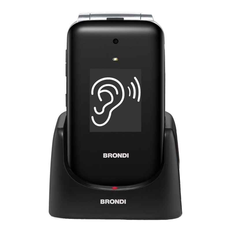 Brondi Amico Supervoice 7,11 cm (2.8") Noir Téléphone pour seniors