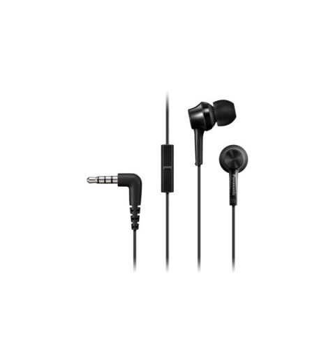 Panasonic RP-TCM115E Auricolare Cablato In-ear Musica e Chiamate Nero