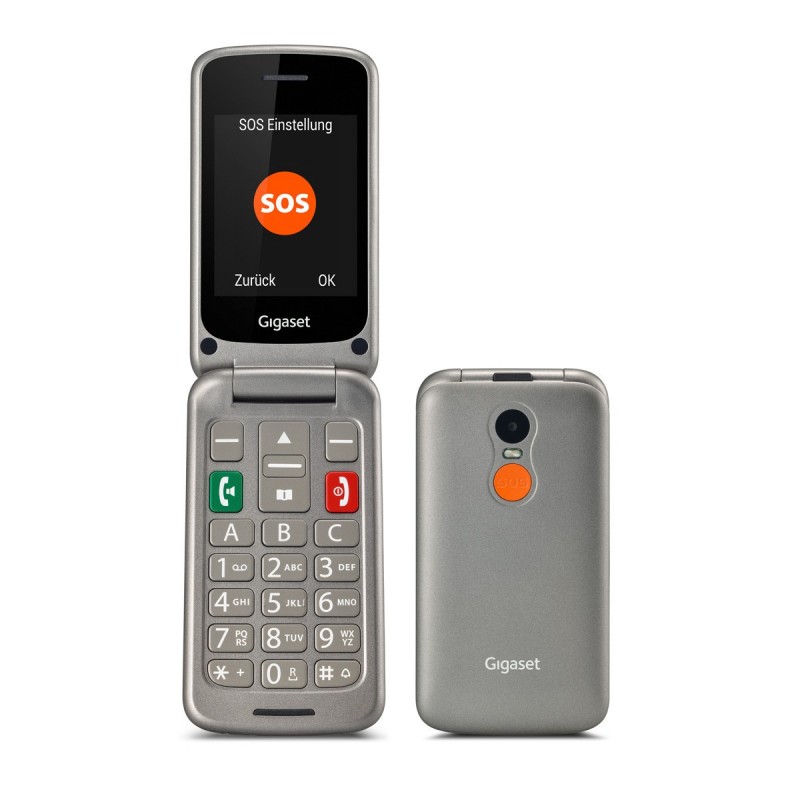 Gigaset GL590 7,11 cm (2.8") 113 g Argento Telefono per anziani