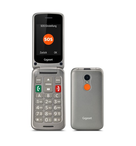 Gigaset GL590 7,11 cm (2.8") 113 g Argento Telefono per anziani