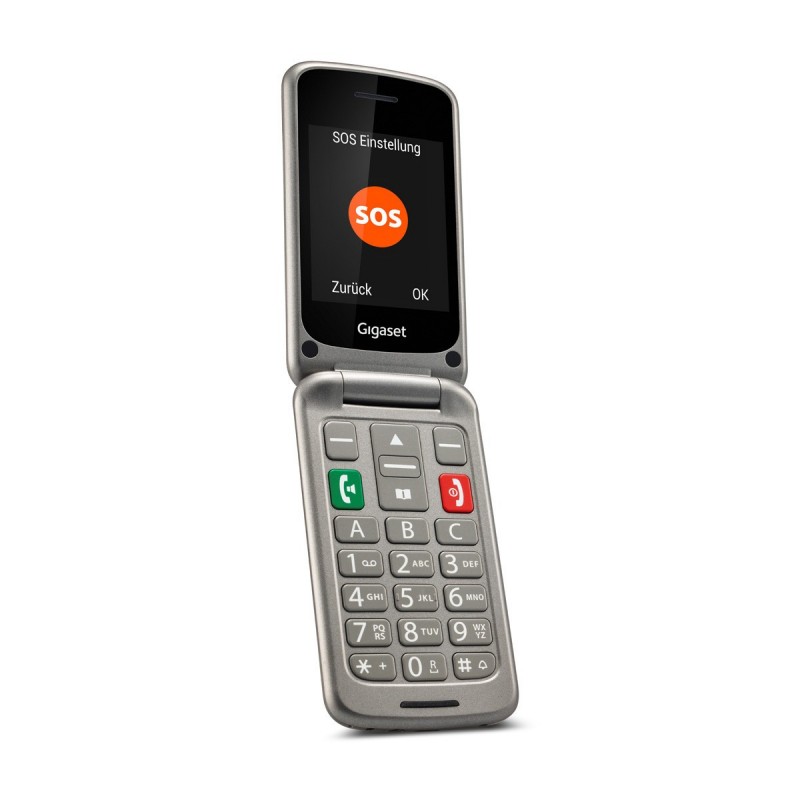 Gigaset GL590 7,11 cm (2.8") 113 g Argento Telefono per anziani