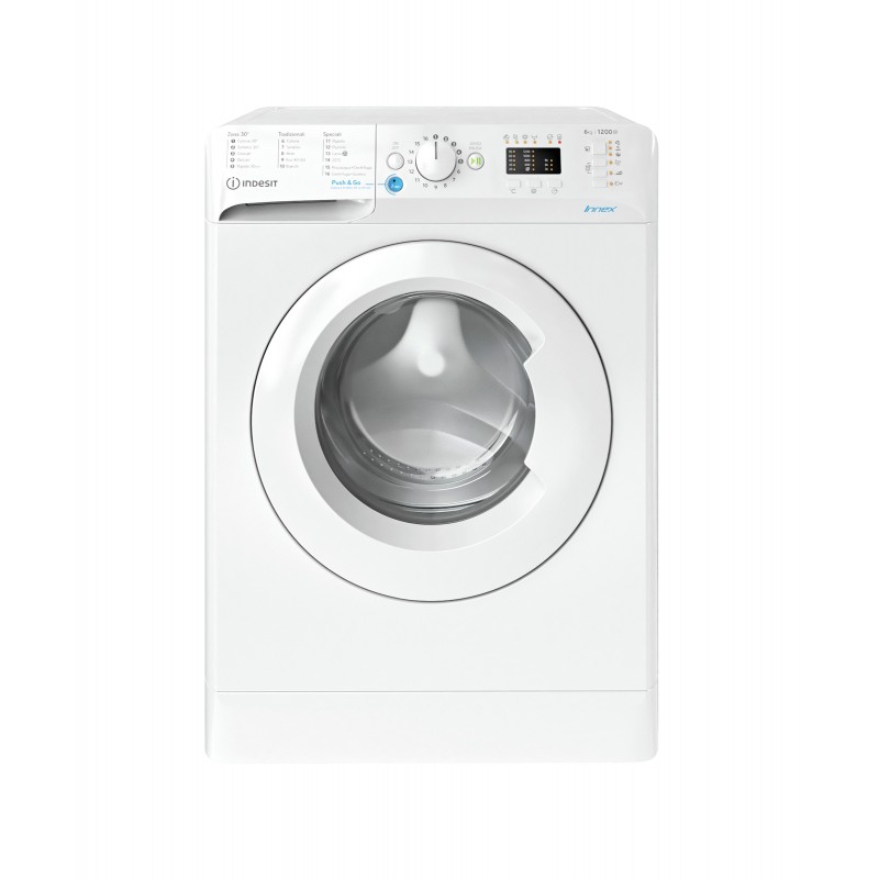 Indesit BWSA 61251 W IT N machine à laver Charge avant 6 kg 1200 tr min F Blanc