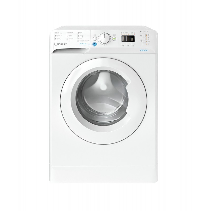 Indesit BWSA 61251 W IT N Waschmaschine Frontlader 6 kg 1200 RPM F Weiß
