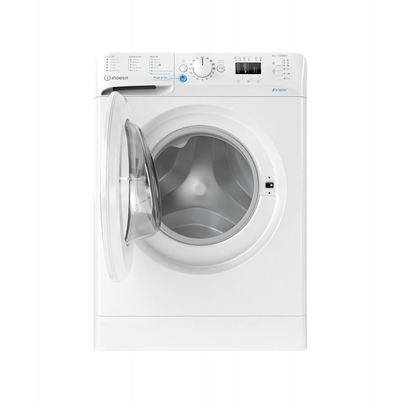 Indesit BWSA 61251 W IT N machine à laver Charge avant 6 kg 1200 tr min F Blanc