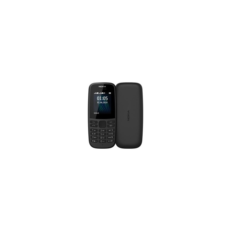 Nokia 105 4,5 cm (1.77 Zoll) 73,02 g Schwarz Funktionstelefon