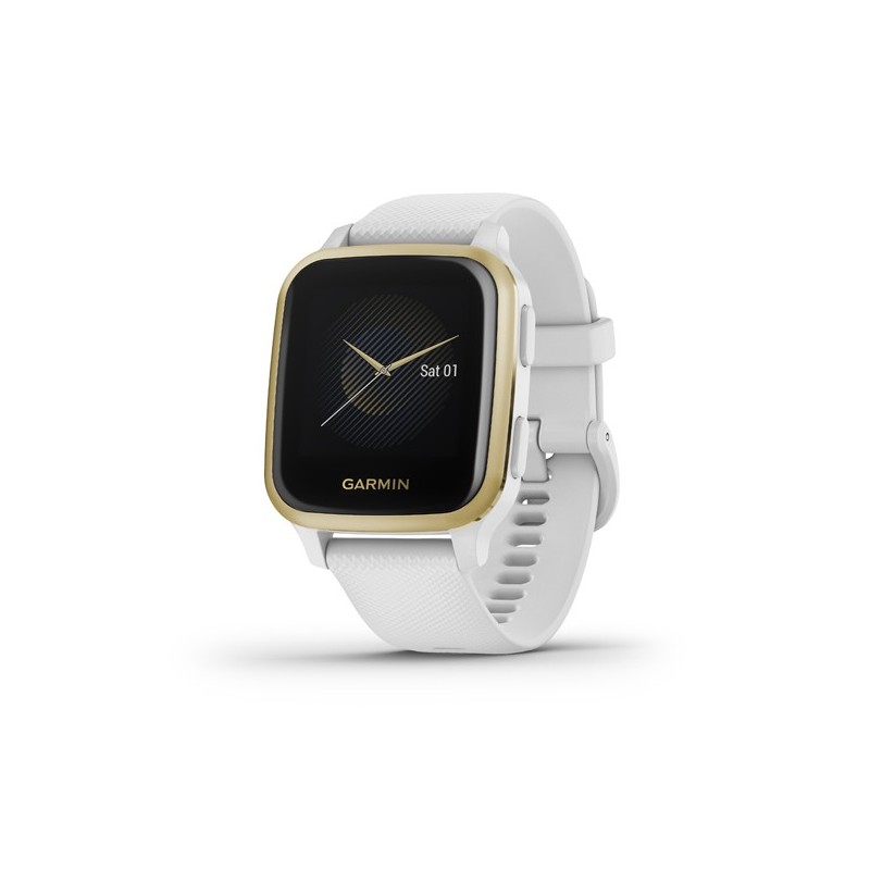 Garmin Venu SQ 3,3 cm (1.3") 40 mm LCD Oro, Blanco GPS (satélite)