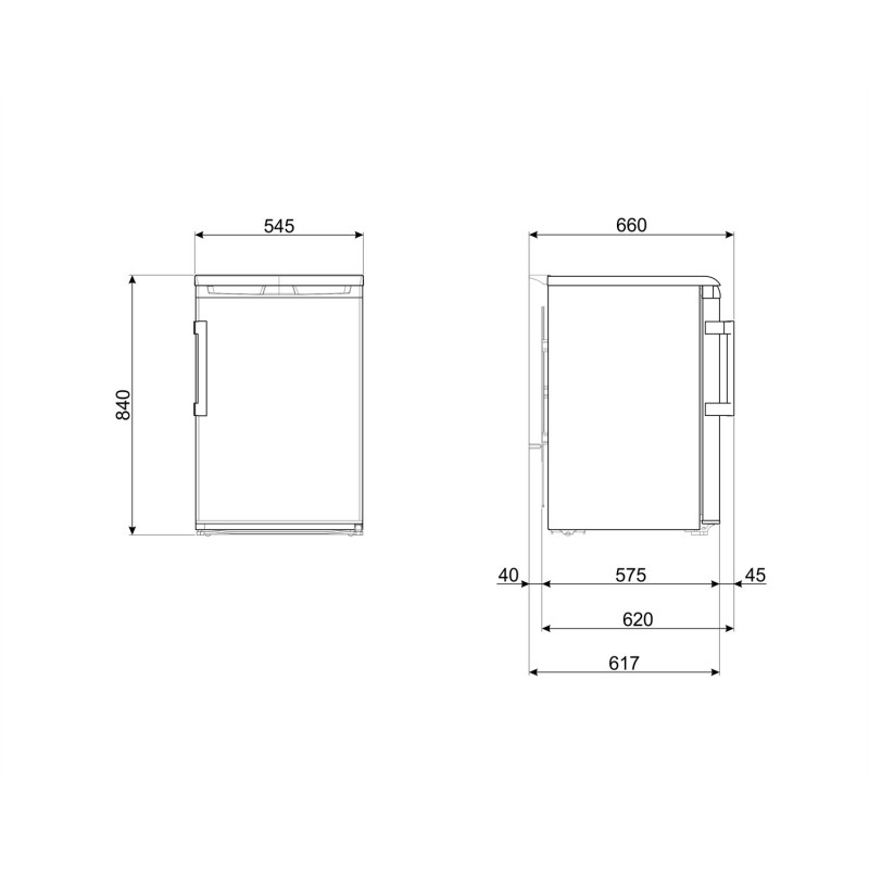 Smeg FA120E frigo combine Autoportante 114 L E Blanc