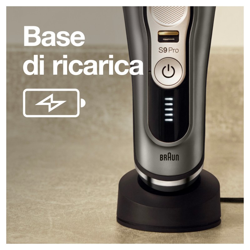 Braun Series 9 9415s Folienschaber Trimmer Schwarz, Silber