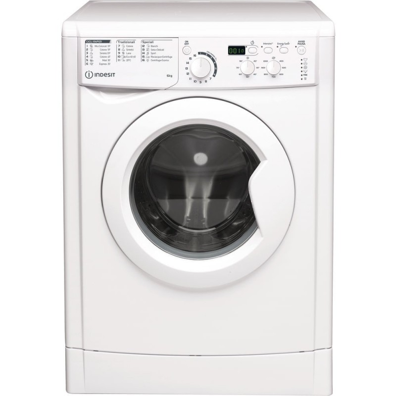 Indesit EWD 61051 W IT N lavatrice Caricamento frontale 6 kg 1000 Giri min F Bianco