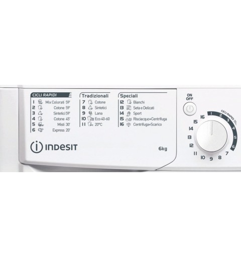 Indesit EWD 61051 W IT N lavadora Carga frontal 6 kg 1000 RPM F Blanco