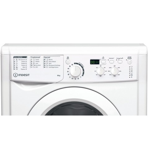 Indesit EWD 61051 W IT N lavadora Carga frontal 6 kg 1000 RPM F Blanco