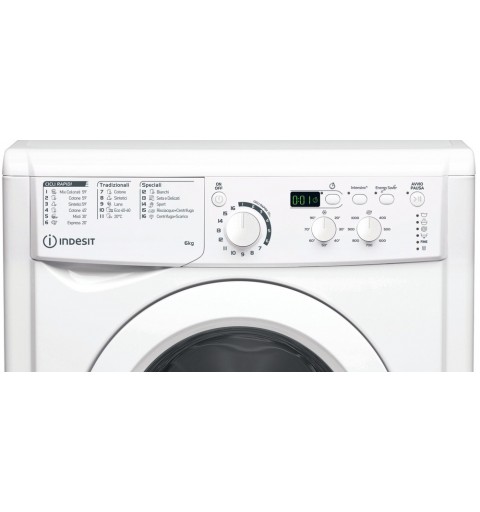 Indesit EWD 61051 W IT N lavatrice Caricamento frontale 6 kg 1000 Giri min F Bianco