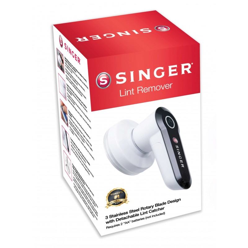 SINGER 220015002 fabric shaver Black, White Stainless steel