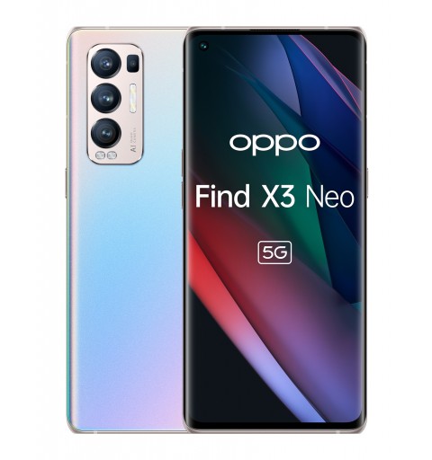 OPPO Find X3 Neo 16,6 cm (6.55 Zoll) Dual-SIM ColorOS 11.1 5G USB Typ-C 12 GB 256 GB 4500 mAh Silber