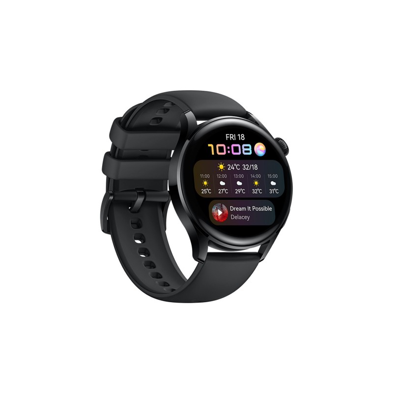 Huawei WATCH 3 3,63 cm (1.43") 46 mm AMOLED 4G Noir GPS (satellite)