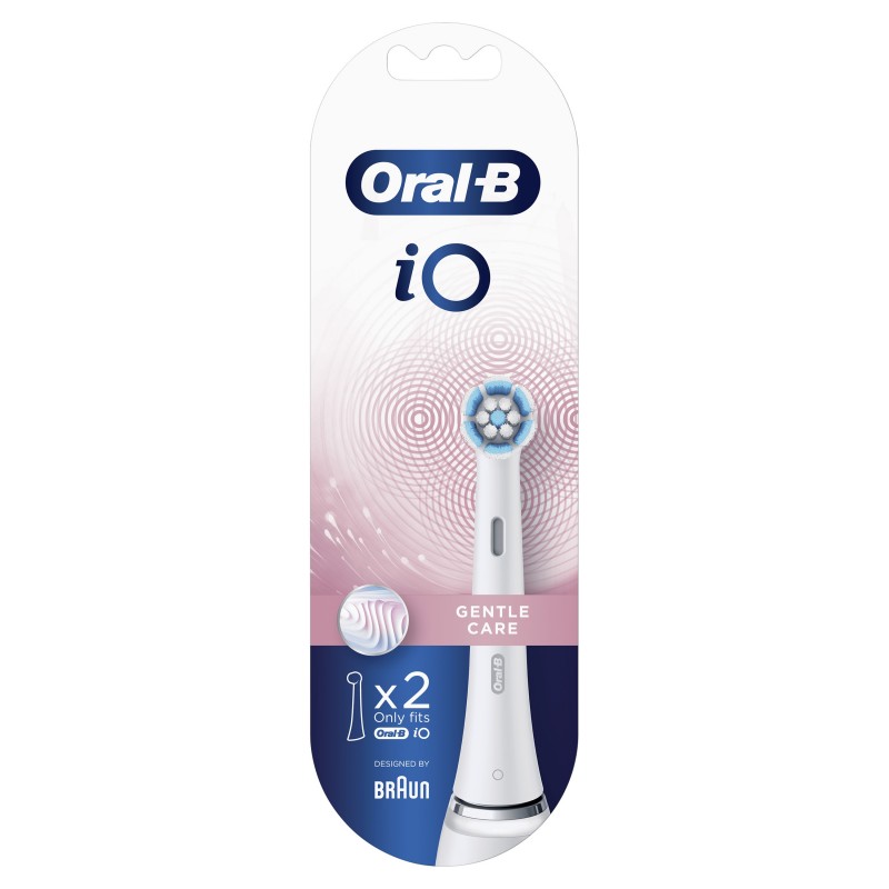 Oral-B iO Gentle Care Testine Di Ricambio, 2 Pezzi