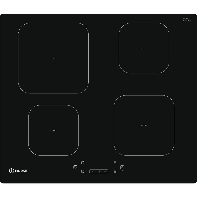 Indesit IS 83Q60 NE hobs Negro Integrado 59 cm Con placa de inducción 4 zona(s)