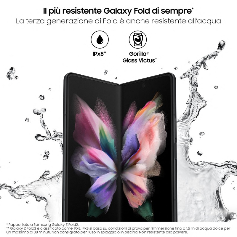 Samsung Galaxy Z Fold3 5G 256GB Phantom Black RAM 12GB Display 6,2" 7,6" Dynamic AMOLED 2X