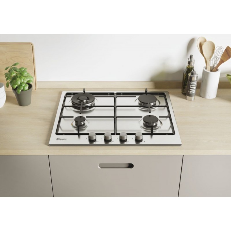 Candy Timeless CHW6BR4WX Stainless steel Built-in Gas 4 zone(s)