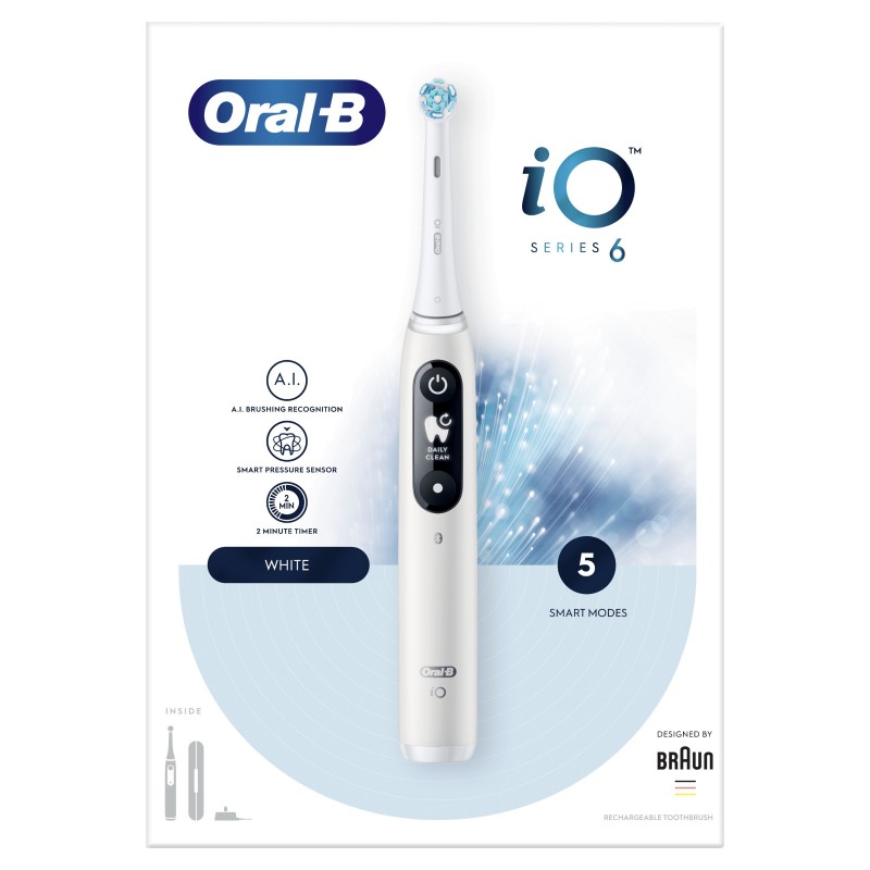 Oral-B iO 80351523 cepillo eléctrico para dientes Adulto Cepillo dental vibratorio Blanco