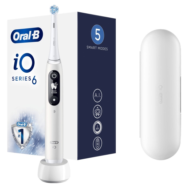 Oral-B iO 80351523 Elektrische Zahnbürste Erwachsener Vibrierende Zahnbürste Weiß
