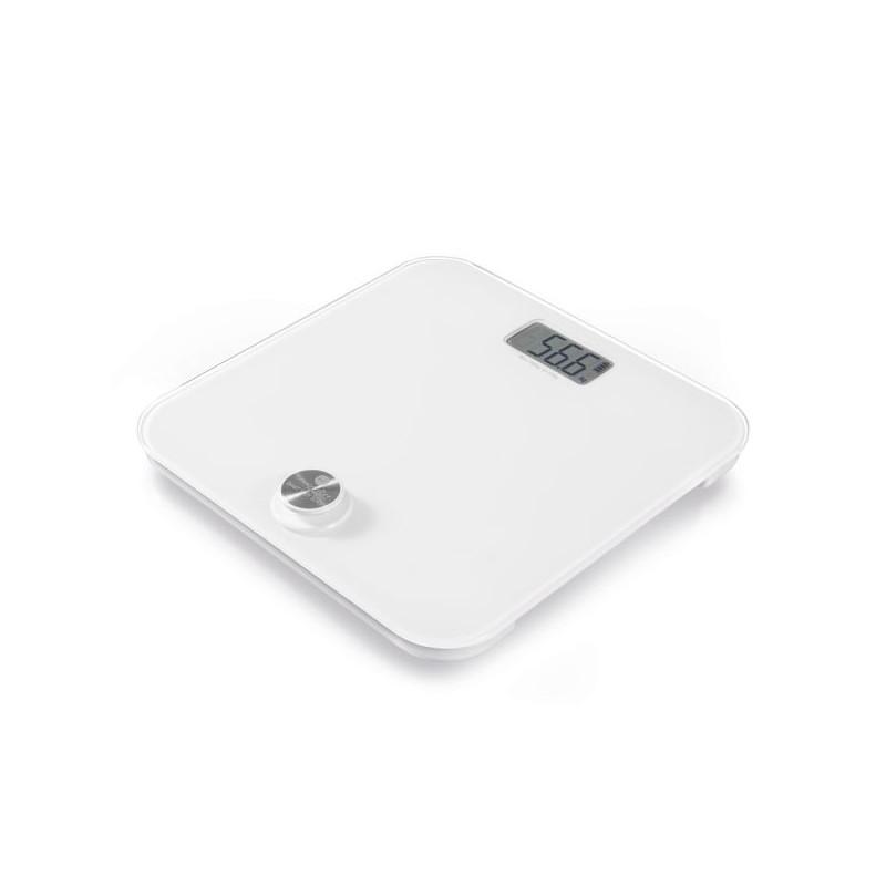 Macom Smart Body Scale Bilancia pesapersone elettronica con funzionamento senza batterie Quadrato Bianco