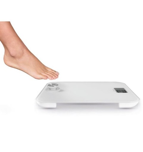 Macom Smart Body Scale Bilancia pesapersone elettronica con funzionamento senza batterie Quadrato Bianco