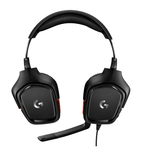 Logitech G G332 Wired Gaming Headset Auricolare Cablato A Padiglione Giocare Nero, Rosso