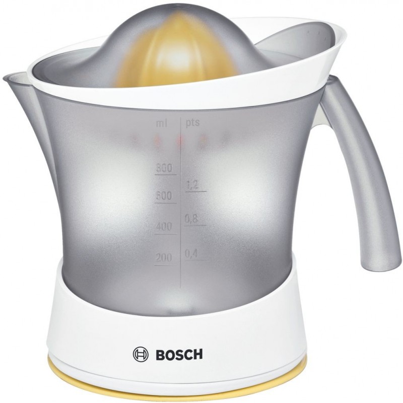 Bosch MCP3000N juice maker Hand juicer 25 W White, Yellow