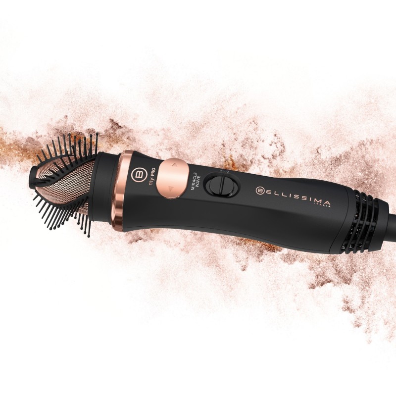 Bellissima My Pro Miracle Wave GH19 1100 Hot air brush Warm Black, Pink 1100 W 1.8 m