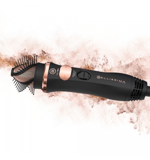 Bellissima My Pro Miracle Wave GH19 1100 Hot air brush Warm Black, Pink 1100 W 1.8 m