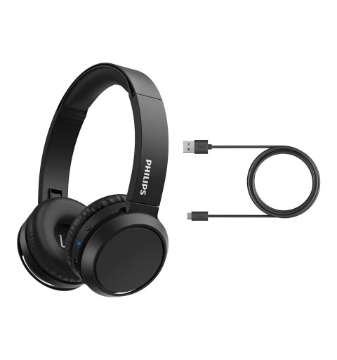 Philips 4000 series TAH4205BK 00 headphones headset Wireless Head-band Calls Music USB Type-C Bluetooth Black