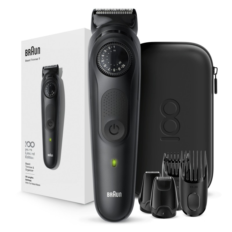 Braun BeardTrimmer 81728158 tondeuse à barbe Noir