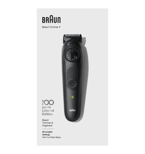 Braun BeardTrimmer 81728158 beard trimmer Black